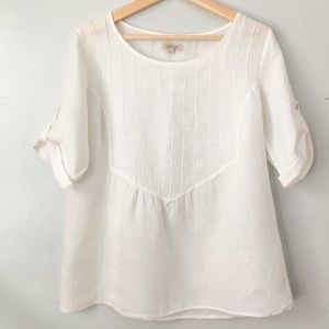 LINA TOMEI Linen Top